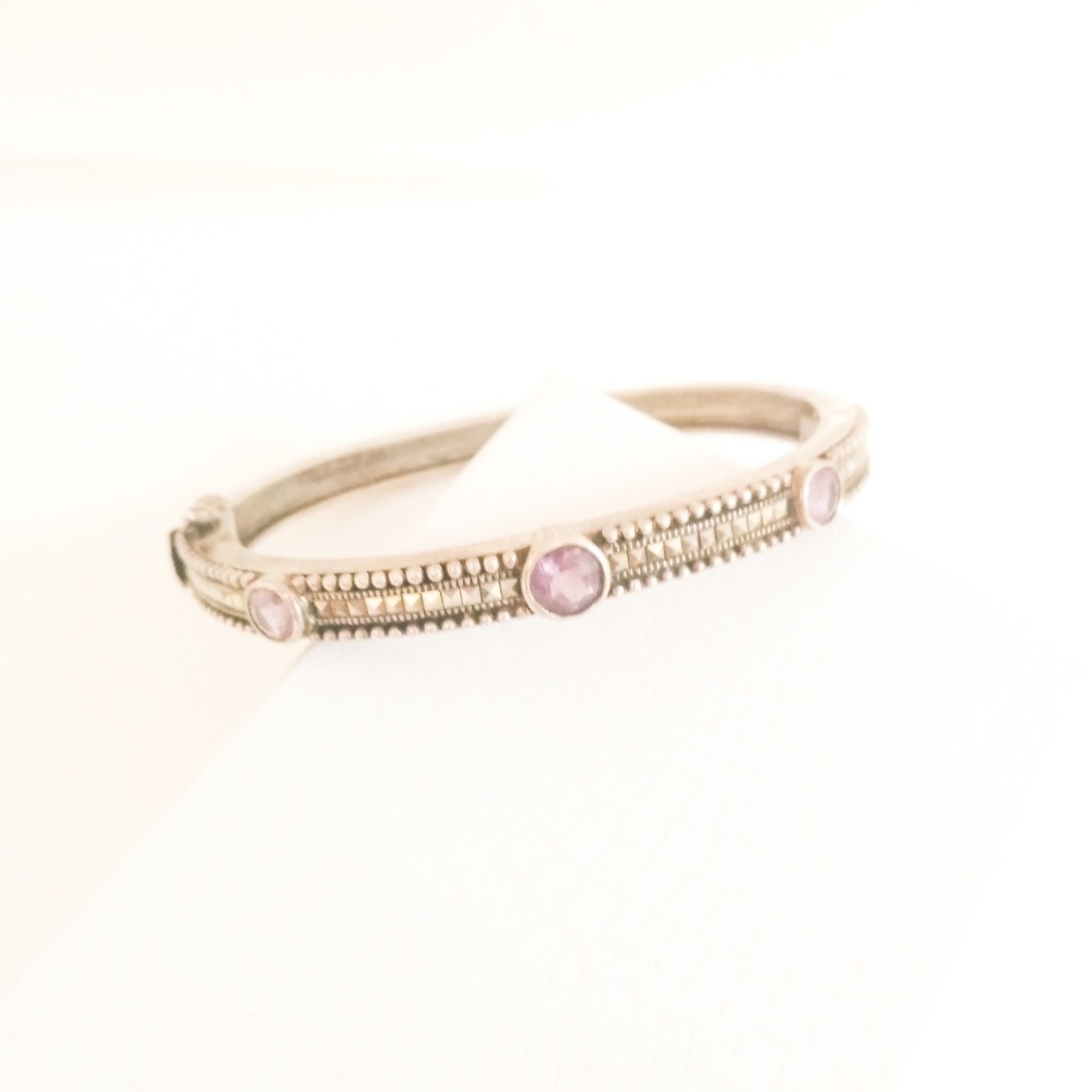 Judith Jack Amethyst Bangle Cuff